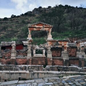 Nymphaeum Traiani ruins near Ephesus — illustrative of the wider site, not the shrine itself