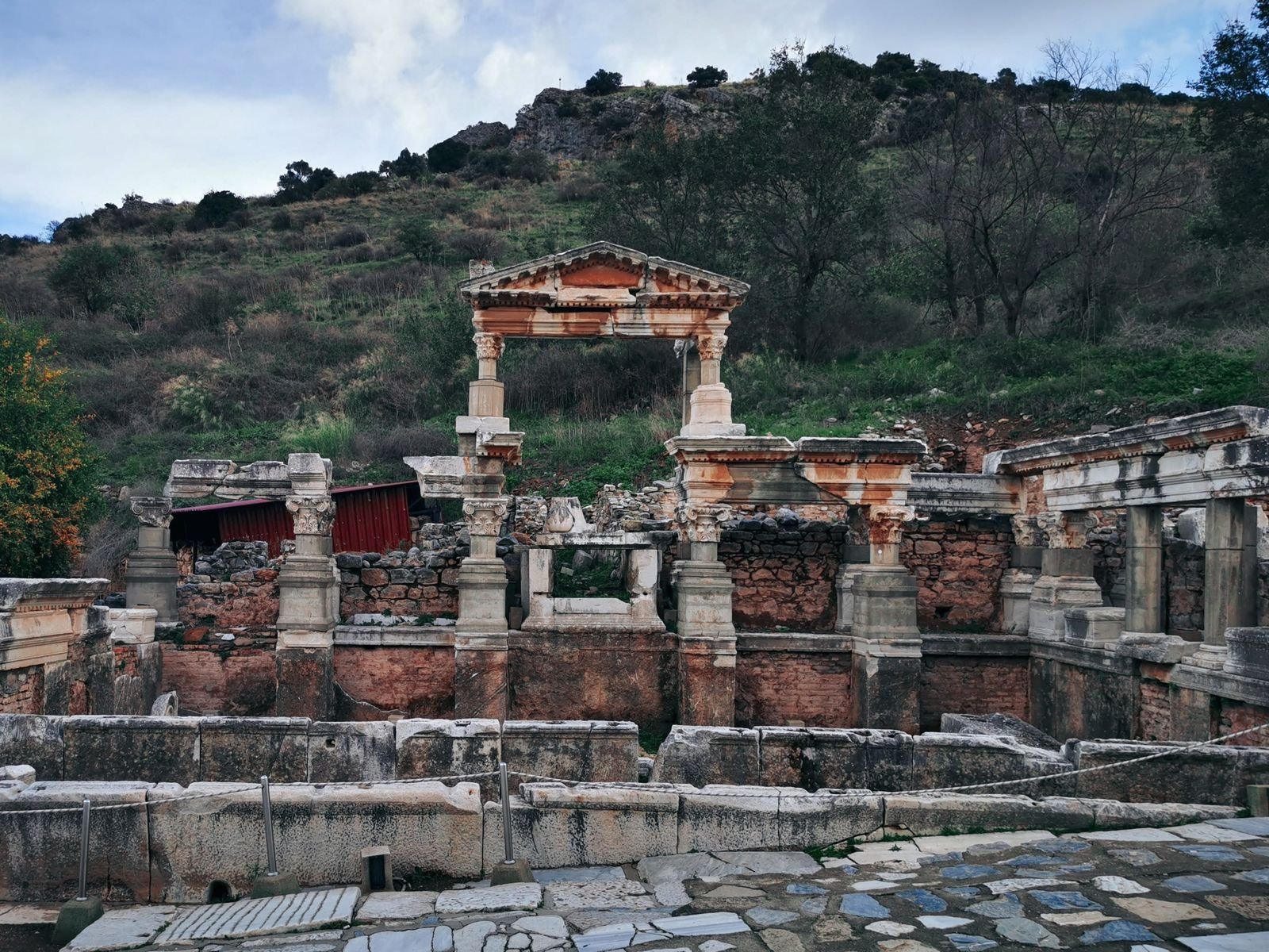 Nymphaeum Traiani ruins near Ephesus — illustrative of the wider site, not the shrine itself