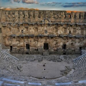 Bodrum Ancient Theatre — illustrative Roman theatre ruins, Turkey