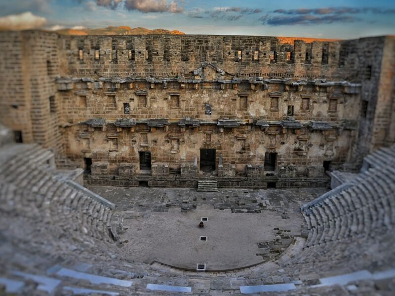 Bodrum Ancient Theatre — illustrative Roman theatre ruins, Turkey