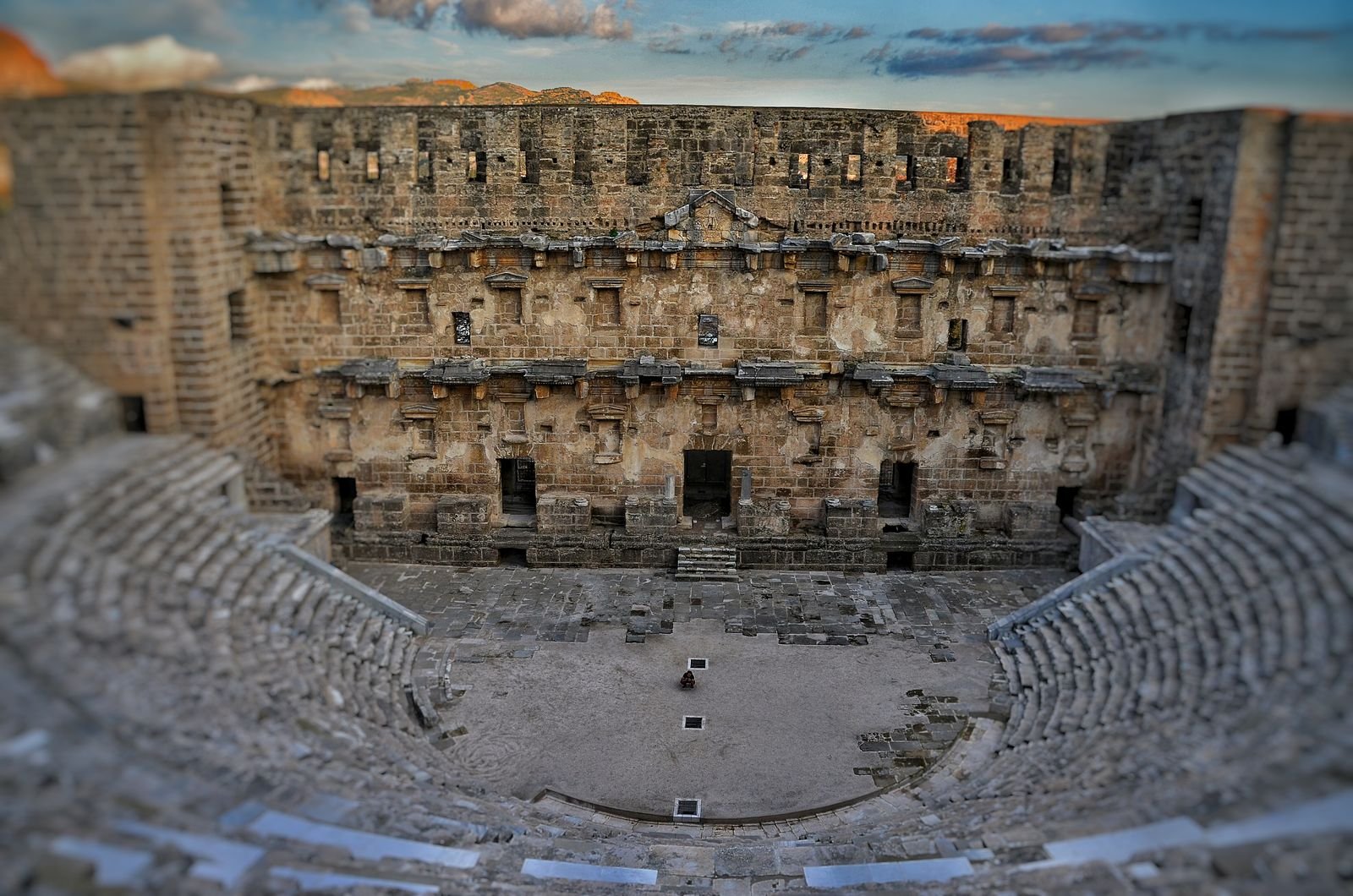 Bodrum Ancient Theatre — illustrative Roman theatre ruins, Turkey