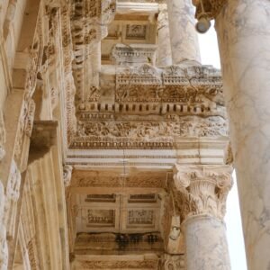 Library of Celsus ornate marble columns, Ephesus