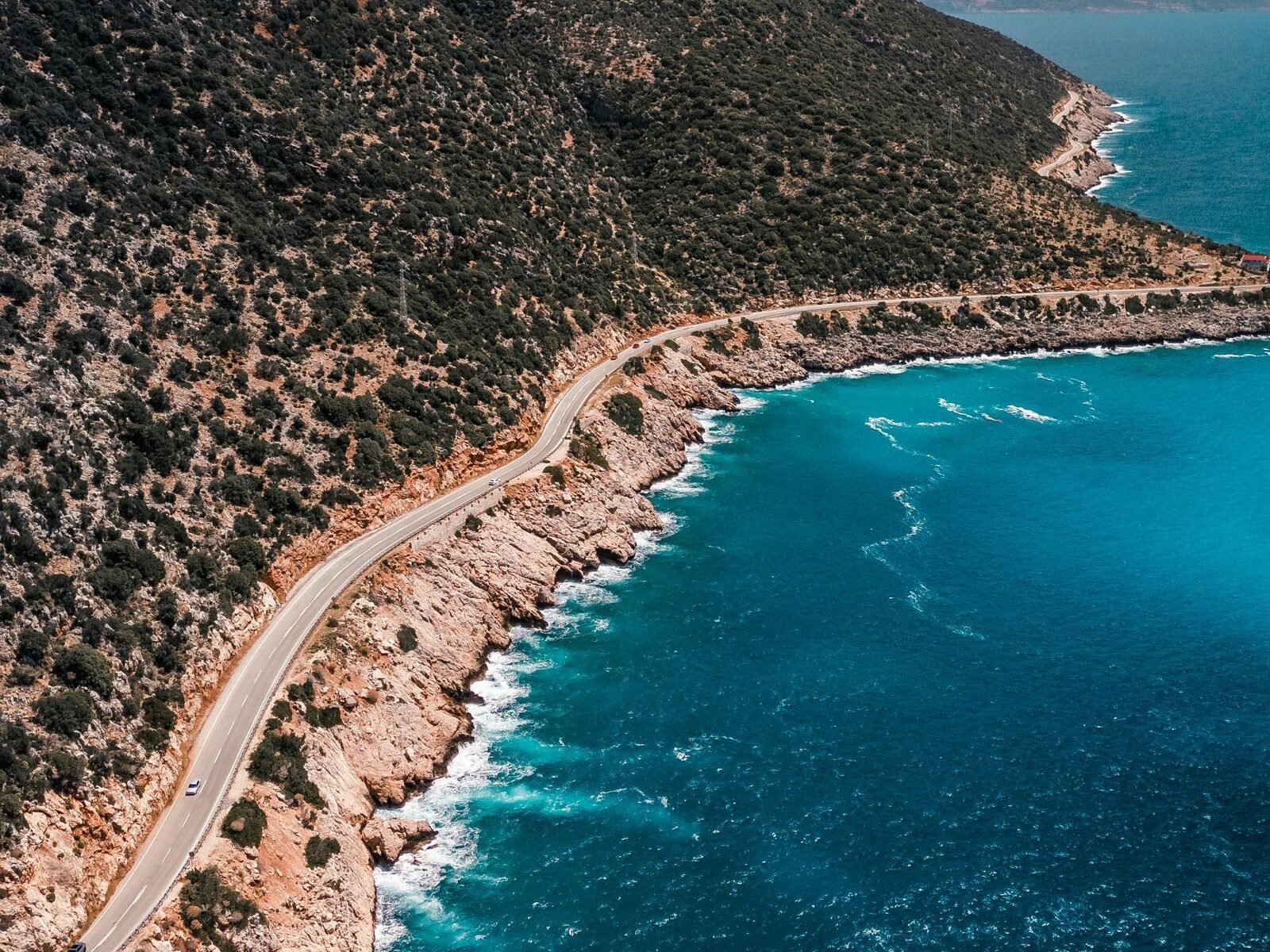 Antalya travel guide — aerial view of the scenic coastline