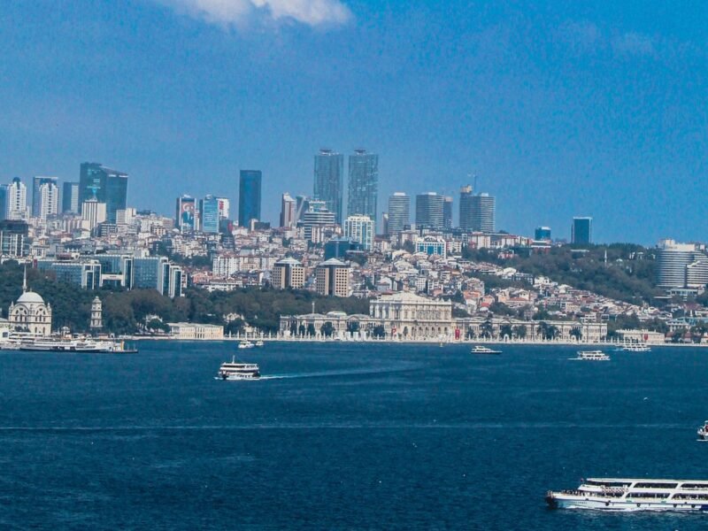 Istanbul travel guide — skyline and Bosphorus strait at daytime