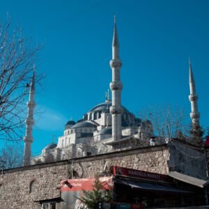 Suleymaniye mosque Istanbul under a clear sky