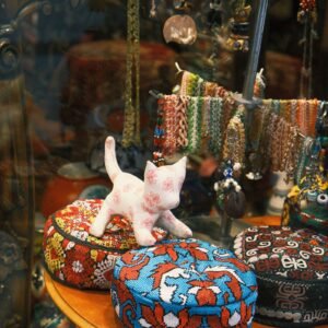 Istanbul Grand Bazaar colorful shop display