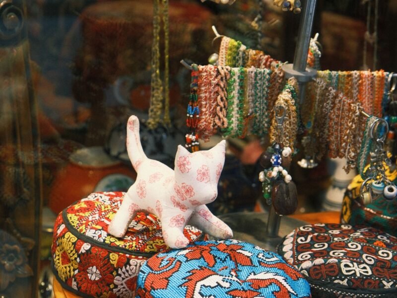 Istanbul Grand Bazaar colorful shop display