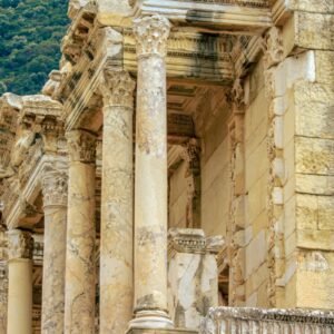 Ancient Roman ruins with Corinthian columns, Ephesus