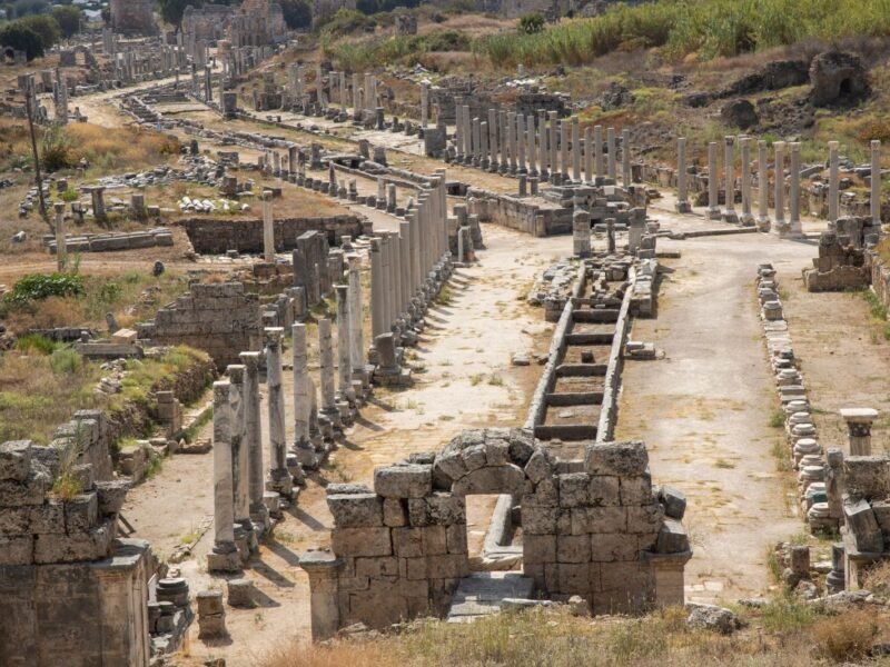 Mausoleum at Halicarnassus — illustrative Greco-Roman ruins, Turkey